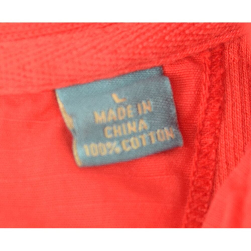 Tommy Bahama Aruba Relax Red 1/4 Zip Long Sleeve Pullover Cotton Sweater Men's L - Picture 8 of 11